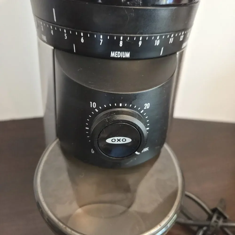 OXO Brew Conical Burr Coffee Grinder 16 oz Stainless Steel 8717000 Clean Tested